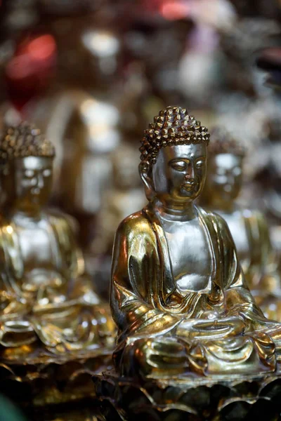 Trieu Quoc Pagode Goldene Buddhastatue Hanoi Vietnam — Stockfoto