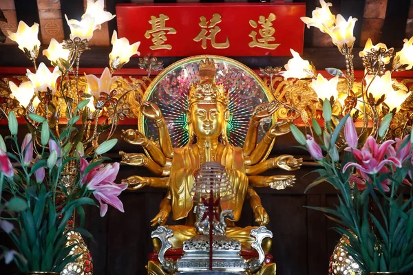 Pilar Pagode Quan Déesse Miséricorde Statue Avalokitesvara Bodhisattva Hanoi Viêt — Photo