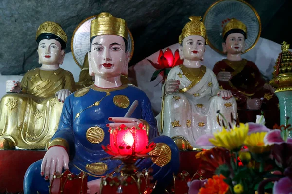 Cueva Tam Thanh Thanh Thien Pagoda Taoísta Deidades Taoístas Lang — Foto de Stock