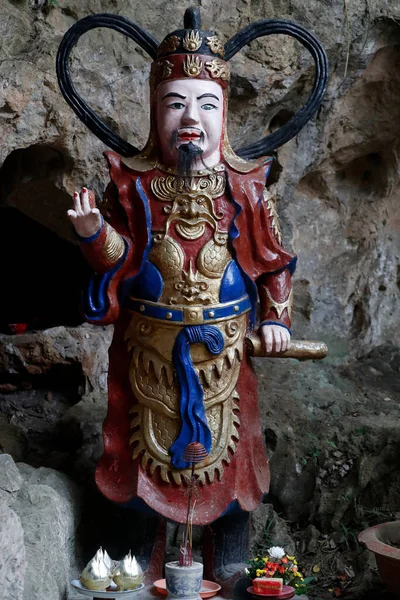 Tam Thanh Cave Thanh Thien Taoist Pagoda Guardian Statue Lang — Stock Photo, Image