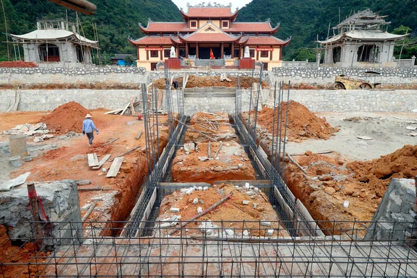 佛寺正在建设中 郎子越南 — 图库照片