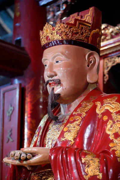 Temple Literature Confucius Statue Hanoi Vietnam — Stock Photo, Image