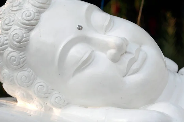 Phuoc Thanh Pagode Budista Reclinando Estátua Buda Depois Anos Ensinando — Fotografia de Stock