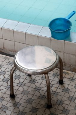 Mescid Musulman (Saigon Merkez Camii). İslam 'da ayinsel saflık. Temizlik havuzu. Ho Chi Minh Şehri. Vietnam. 