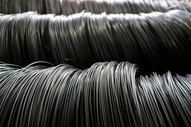 İnşaat endüstrisini güçlendirmek için çelik inşaat demiri. Cai Be. Vietnam. 