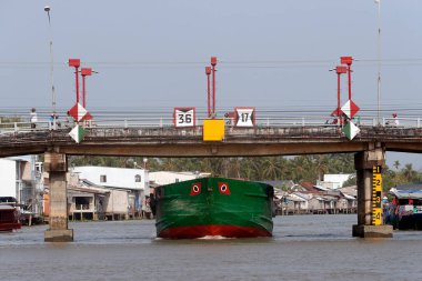 Mekong Deltası. Mekong nehir botu. Cai Be. Vietnam. 