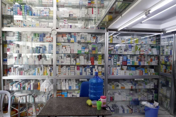 Лекарства Лекарства Аптеке Мин Сити Вьетнам — стоковое фото