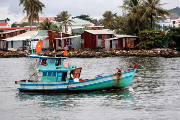 Porto Duong Dong Barco Pesca Phu Quoc Vietname — Fotografia de Stock