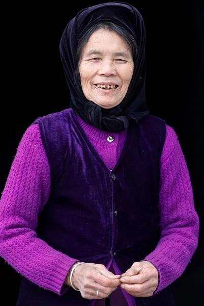 Єтнамська Жінка Портрет Ленг Син Єтнам — стокове фото