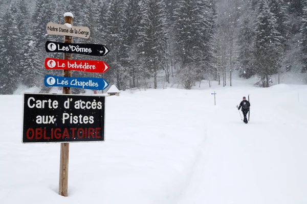 Alpes Franceses Mont Blanc Maciço Declive Esqui Les Contamines França — Fotografia de Stock