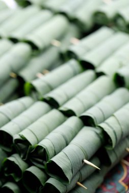 Asya mutfağı. Hakiki Vietnam mutfağı Bo La Lop, ızgara sığır eti rulosu..