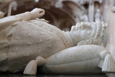 Brou Kraliyet Manastırı. Yakışıklı Philipert 'in mezarı. Bourg en Bresse. Fransa. 