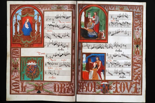 Royal Monastery Brou Polyphony Picture Exhibition Music Manuscripts Petrus Alamires — Photo