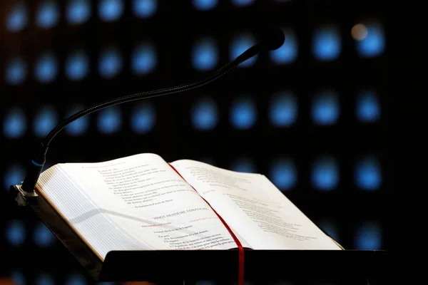 Besöksklostret Lectionary Katolsk Mässa Det Marclaz Frankrike — Stockfoto