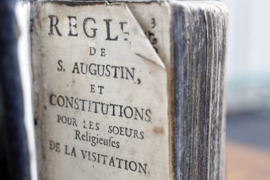   Manastır kuralları. Aziz Augustine Hükümdarlığı. Fransa. 