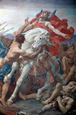 Pantheon, birçok ünlü Fransız 'ın gömüldüğü yerdir. Clovis, Tolbiac savaşı. Paris mi? Fransa. 