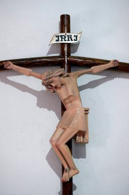 Hai Son Katolik Kilisesi. Çarmıha gerilmiş İsa. Haç. Haç. Ba Ria. Vietnam. 