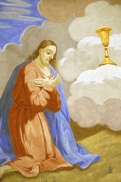 Nicolas Verocen Kirkko Jeesus Rukoili Getsemane Saint Nicolas Veroce Ranska — kuvapankkivalokuva