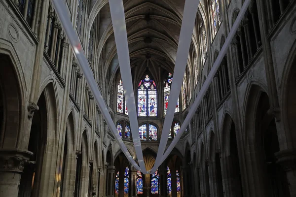Church Saint Severin Latin Quarter Paris France — стоковое фото