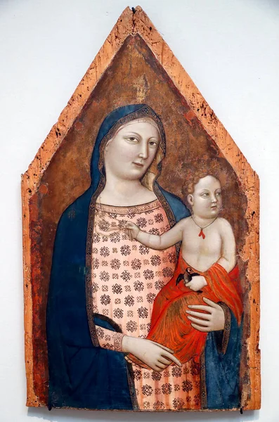 Museum Art History Virgin Child 1337 1339 Jacopo Del Casentino — Stock Photo, Image