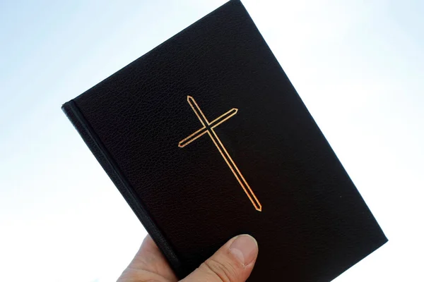 Bible Hand Symbol Christianism — Zdjęcie stockowe