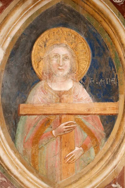 Eglise Des Eremitani Sainte Hélène Peinture Murale Padoue Italie — Photo