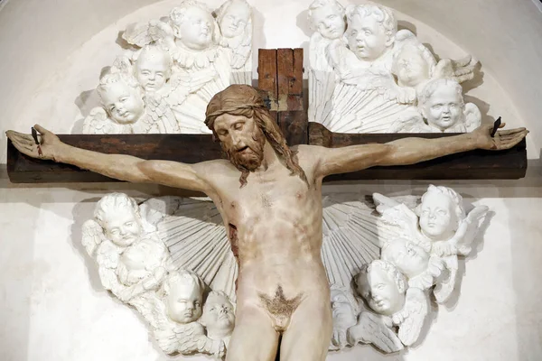 Church Santa Maria Dei Servi Miraculous Crucifix Donatello Padua Italy — Stock Photo, Image