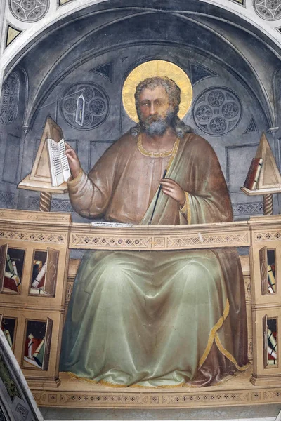 Padua Vaftizhanesi Yüzyıldan Kalma Tavan Freskleri Giusto Menabuoi Den Havari — Stok fotoğraf