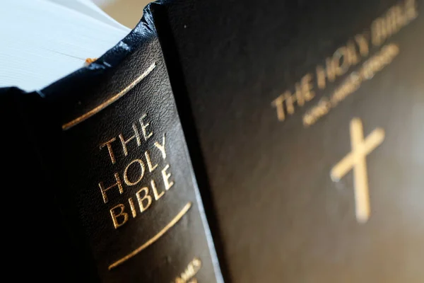Den Heliga Bibelboken Religiös Symbol — Stockfoto