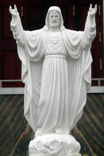 耶稣圣心雕像旺头Vung Tau — 图库照片