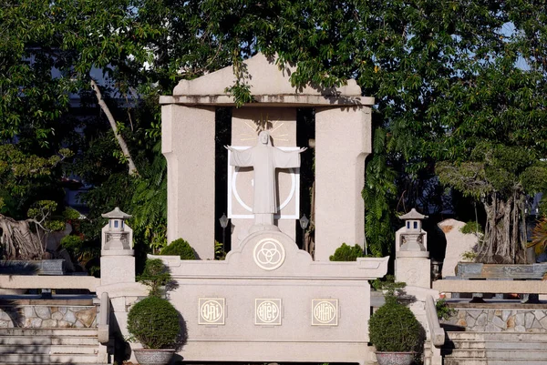 Cistercian Abbey Holy Mary Phuc Son Jesus Praying Gethsemani Statue — 스톡 사진