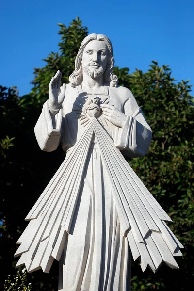 Iglesia Católica Hai Son Jesús Misericordioso Confío Estatua Ria Vietnam —  Fotos de Stock