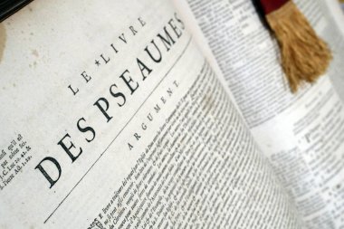 Eski Fransızca İncil, 1669. Eski Ahit. Bilgelik kitabı. Mezmurlar. 