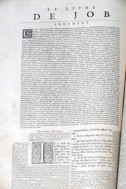Eski Fransızca İncil, 1669. Eski Ahit. Bilgelik kitabı. Görev. 
