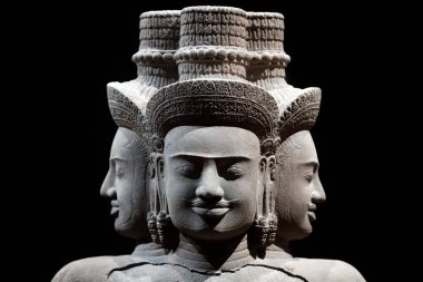 Asya Medeniyetler Müzesi. Angkor. Kamboçya 'nın kutsal şehrini keşfediyorum. Brahma. Kamboçya, 10. yüzyılın ortalarında. Kum taşı. Singapur. 