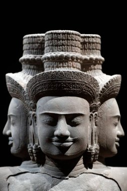 Asya Medeniyetler Müzesi. Angkor. Kamboçya 'nın kutsal şehrini keşfediyorum. Brahma. Kamboçya, 10. yüzyılın ortalarında. Kum taşı. Singapur. 