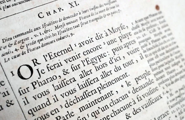 Eski Fransızca İncil, 1669. Eski Ahit. Pentateuch ya da Musa 'nın Beş Kitabı. Göç.