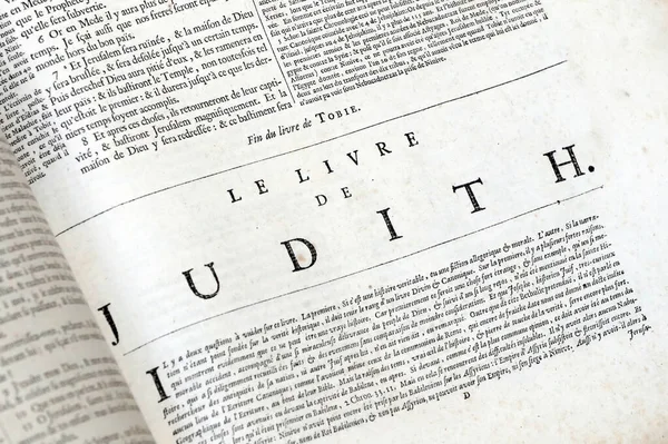 Eski Fransızca İncil, 1669. Eski Ahit. Apocrypha. Judith.. 