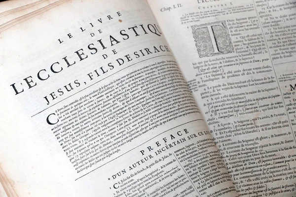 Eski Fransızca İncil, 1669. Eski Ahit. Apocrypha. İlahiler.
