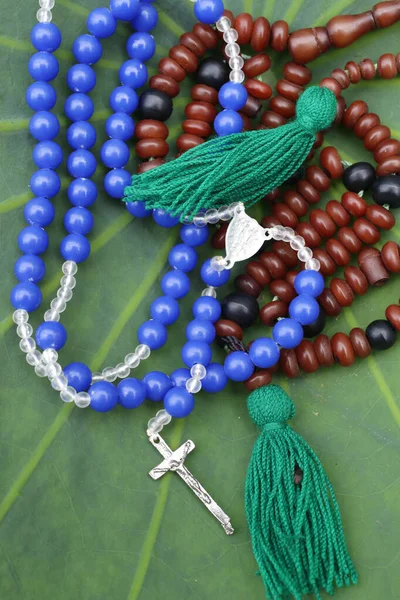 Christian Muslim Prayer Beads Lotus Leave — Stock Fotó