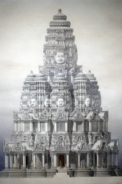 Asian Civilisations Museum Angkor Exploring Cambodia Sacred City Restauration Cnetral — стоковое фото