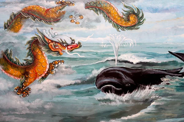 Mieu Ngu Hanh Buddhist Temple Whale Dragon Vung Tau Vietnam — Foto de Stock