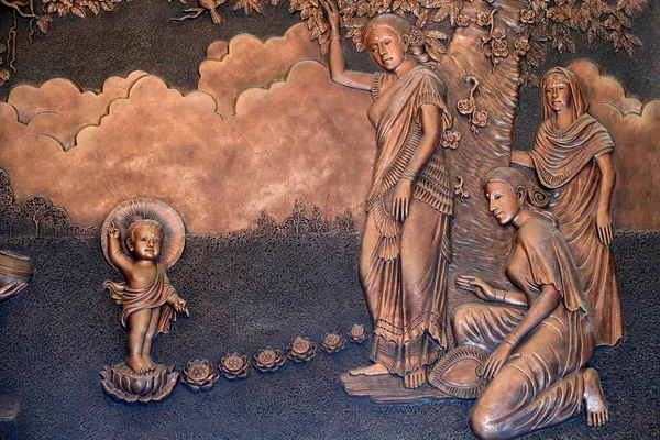 Буддистський Храм Лінь Фонг Сіддгартха Гаутама Дитинстві Будда Кажуть Дитина — стокове фото