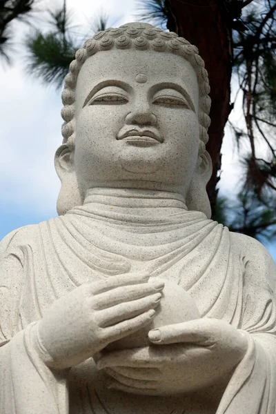 Klasztor Buddyjski Van Hanh Zen Posąg Buddy Siakjamuni Jestem Dalat — Zdjęcie stockowe