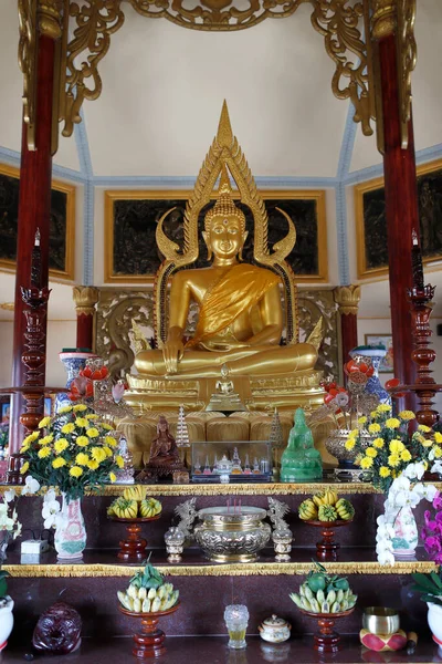 Tinh Ngoc Temple Bouddhiste Étain Statue Bouddha Shakyamuni Dalat Viêt — Photo