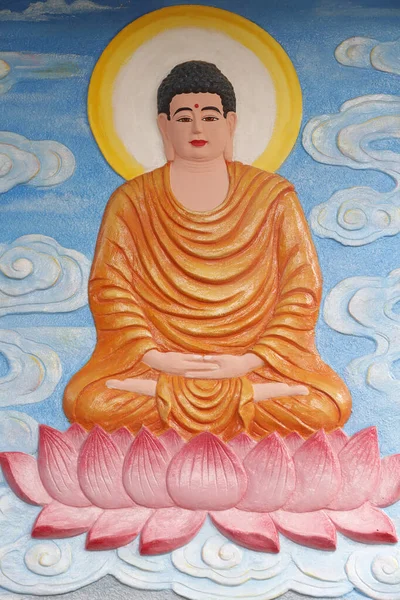 Templo Budista Tinh Ngoc Chau Vida Del Buda Siddhartha Gautama — Foto de Stock