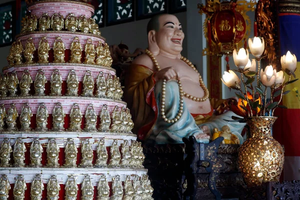 Pagoda Budista Huynh Dao Buda Sonriente Gran Santuario Buda Feliz — Foto de Stock