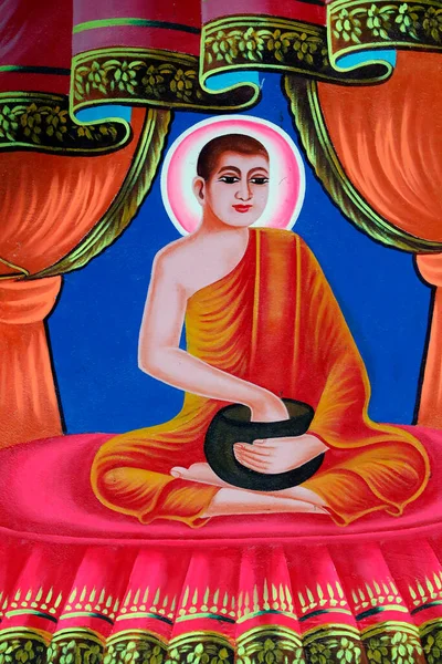 Жизнь Будды Сиддхартха Гаутама Буддийский Храм Сок Лок Чау Док — стоковое фото
