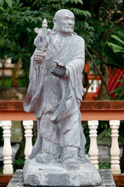 Truc Lam Phuong Nam Budist tapınağı. Cullapatka heykeli. Olabilir Tho. Vietnam. 