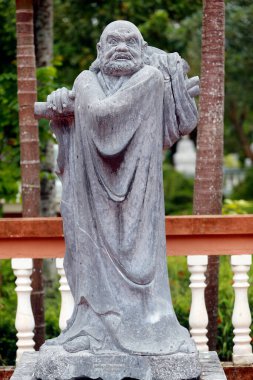 Truc Lam Phuong Nam Budist tapınağı. Bhadra heykeli. Olabilir Tho. Vietnam. 